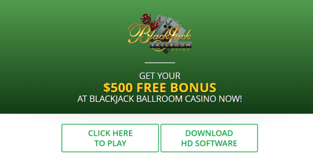 Blackjack Ballroom Casino Promo